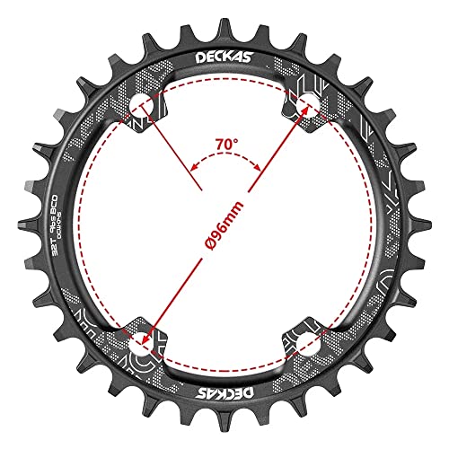 Plateau de vélo 96bcd ovale 32T pour éviter les déraillements