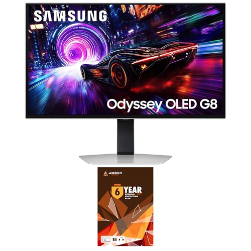 Image of Samsung LS27FG810SNXZA 27 Inch Odyssey OLED 4K 240Hz Gaming Monitor with 6 Year Amber Protection Plan (2025)