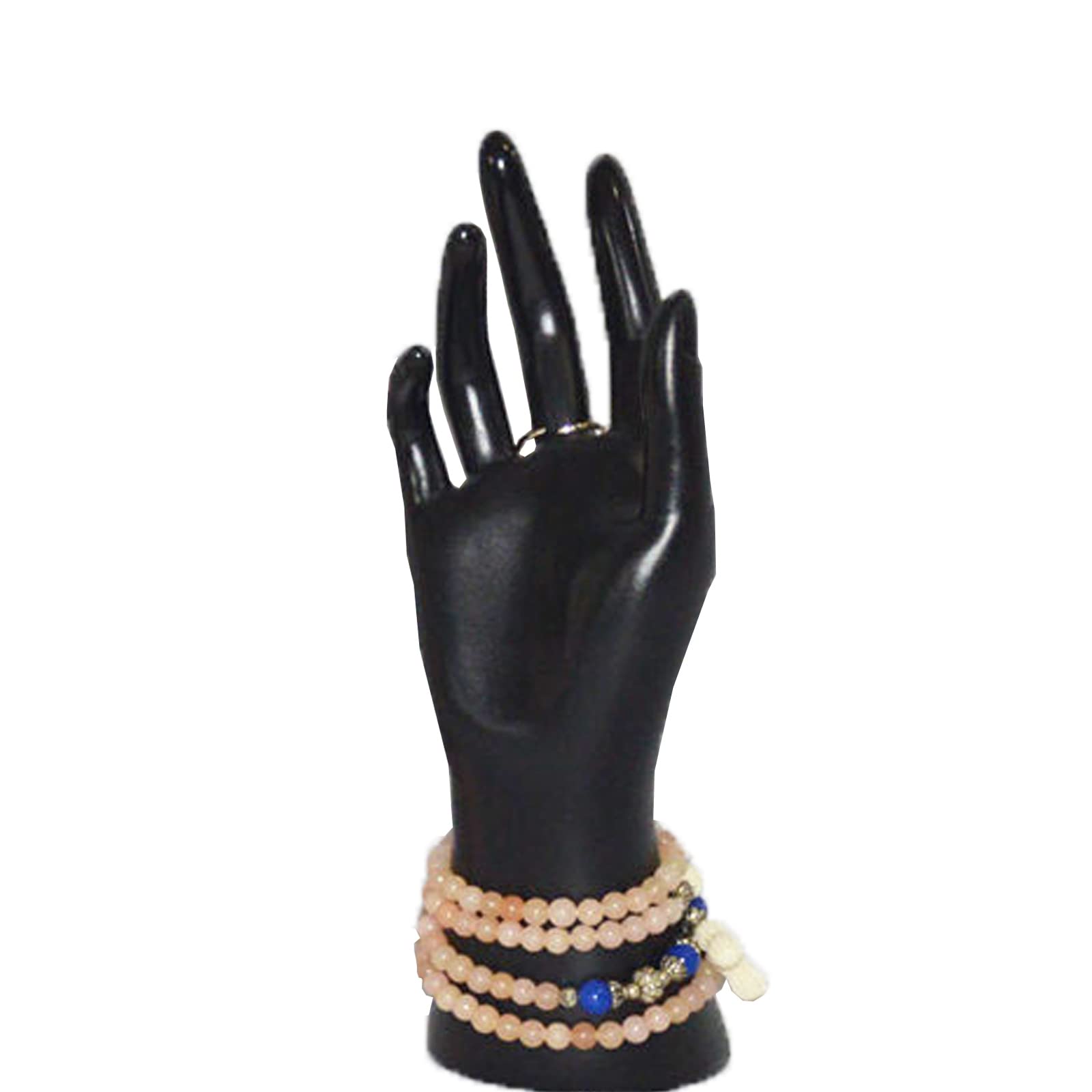 Cabilock Espositore Per Gioielli A Forma Di Mano, 2 Pezzi, Supporto Per Collane E Bracciali, Nero, Dimensioni 23x9x7,5 Cm - 3