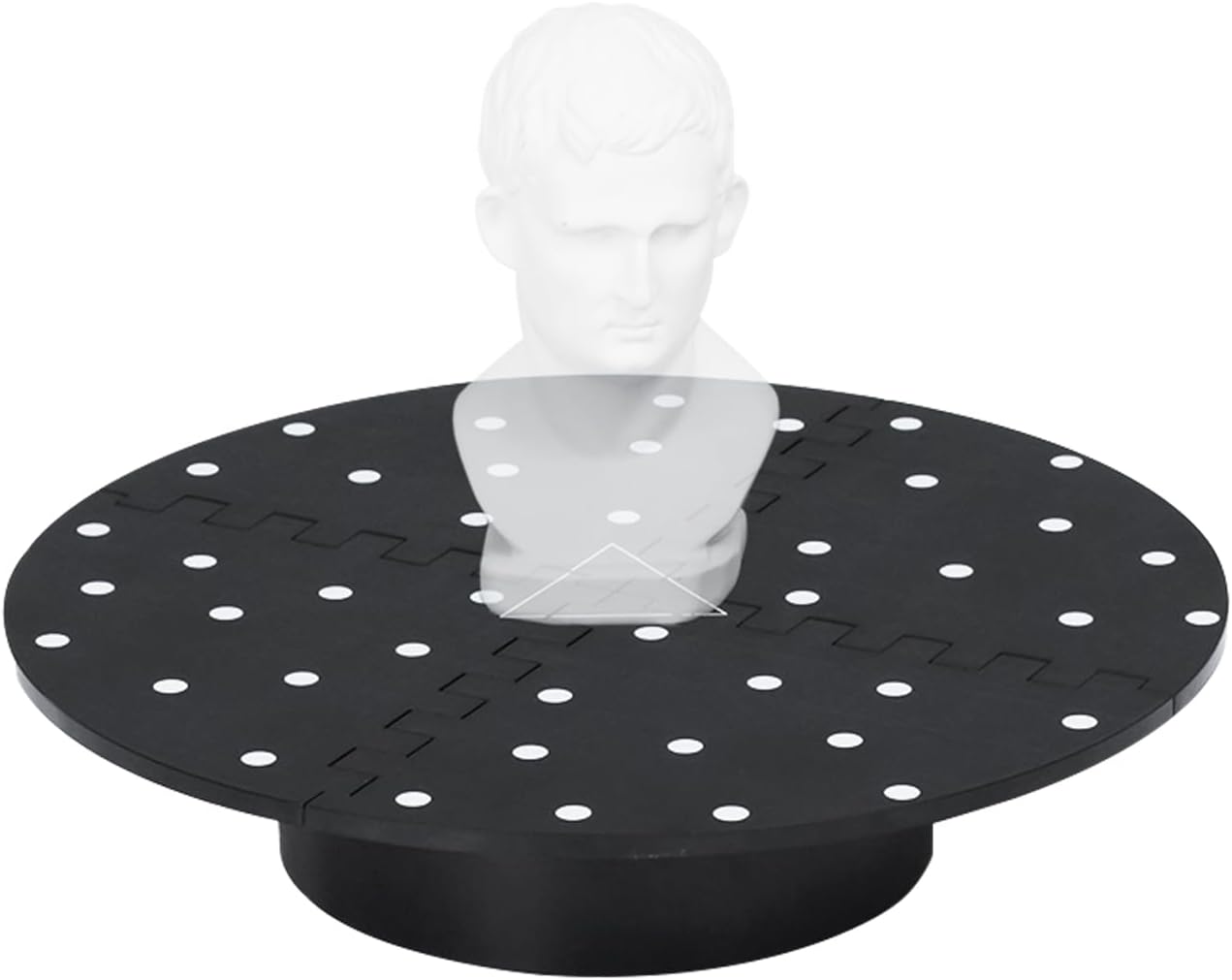 Portable Turntable for All 3D Scanners, Equipped with Marked Top Cover, Easy Scanning of Featureless and Small and Medium Objects