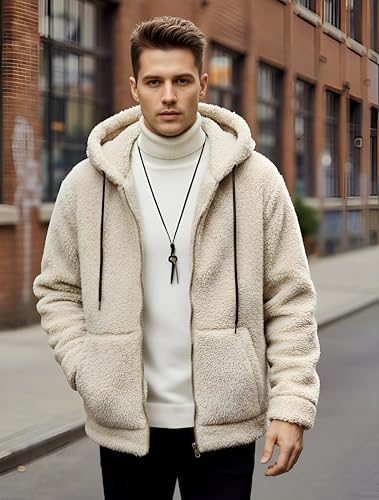 Image of Ben Martin Men Fleece Standard Length Zipper Hoodie with Kangaroo Pocket | Winterwear Jacket