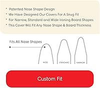 Vista 8 de TIVIT Funda para tabla de planchar de 12 x 28 pulgadas Pro Grip Pad con 3 correas de cierre y cuerda elástica de tracción, capas acolchadas