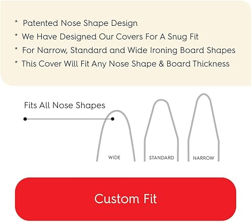 Miniatura 7 de TIVIT Fundas para tabla de planchar de 18 x 49 pulgadas, duraderas almohadillas de silicona reflectantes Alumitek PRO resistentes al calor y a las