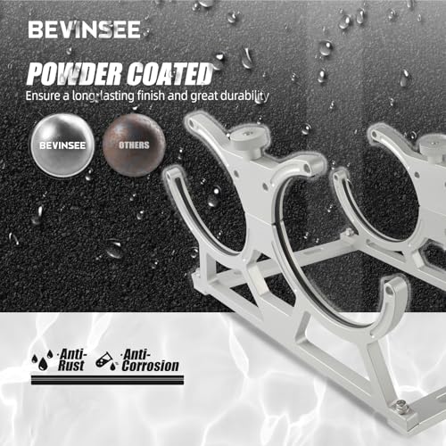 Bevinsee BEVINSEE9021167506[US] 7 Inch Nitrous Oxide Nos Dual Bottle Holder Bracket Billet Aluminum thumb #4
