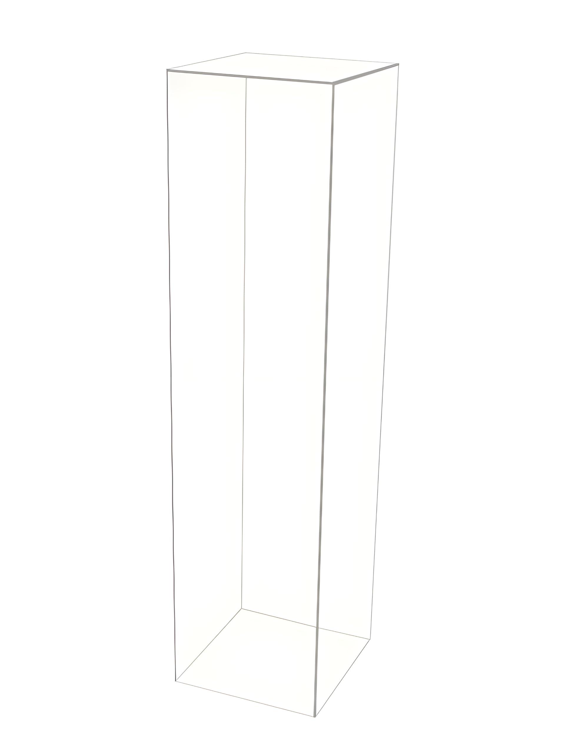 Rose Acrylic - Premium Quality Acrylic Stand | Cake stand | Pedestals stands | Acrylic Plinths | Acrylic Risers | Side Tables | Plastic Stands (80 cm, Clear, 1 pcs)