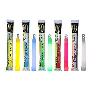 Industrial Grade Glow Sticks(12-90PCS) 6 inches Ultra Bright Emergency Light Sticks for Camping Accessories Hurricane Supplies,Earthquake, Survival Kit More Lasts Over 12 Hours……
