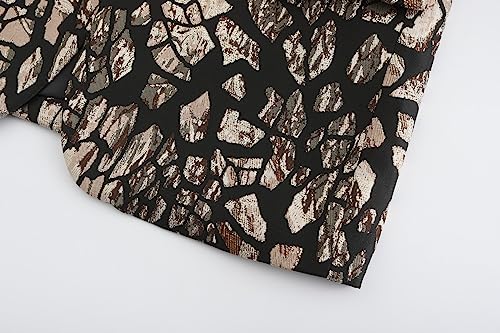 Image of Men's Blazers Leopard Print Notched Lapel Suits Slim Fit Sequins Tuxedo Stylish Sport Coats Jackets