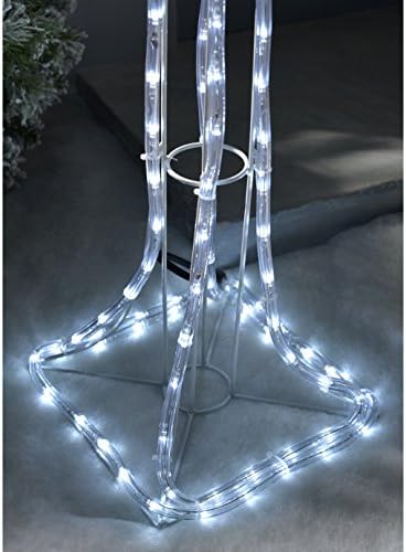 WeRChristmas Pre-Lit Victorian Style Christmas Lamp Post Silhouette Decoration, 105 cm - Multi-Colour