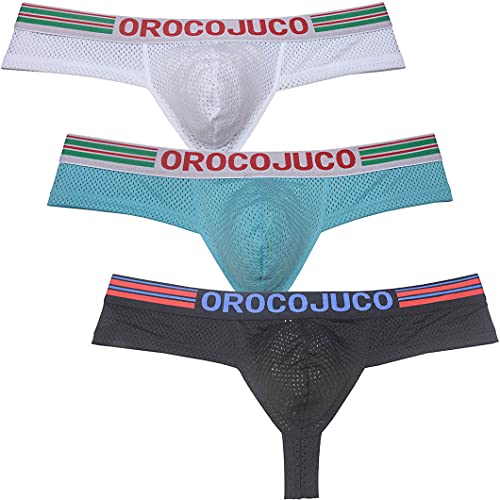 OROCOJUCO Men Extra Cheeky Boxers Briefs Underwear Elastic Brazilian Bikini Shorts 3