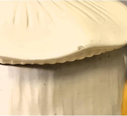 Miniatura 5 de Tarro de cerámica retro de hongo de 9 pulgadas con tapa, recipiente de almacenamiento de cocina vintage, recipiente de cerámica para almacenamiento