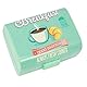 com-four® Brotdose mit Deckel im Vintage Stil - Lunchbox mit 3 Fächern - Frühstücksbox mit Trennwänden - Kunststoffdose - Aufbewahrungsbehälter für unterwegs 17 x 13 x 10 cm (1x Big-Box - Kaffee)