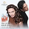 L'Oréal Paris Hair Expertise Density Booster Trio Set with Hair Serum, Aminexil-R for Fall Due to Breakage, Strengthening Formula, (3x Pieces, Shampoo, Conditioner, Serum)