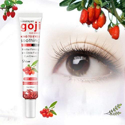 Yeefant Deep Moisturizing Eye Cream Remove Wrinkles Dark Circles Goji Berry Essence,Natural Eye Patches with Anti-Aging and Wrinkle Care Properties,Help Reduce Dark Circles and Puffiness
