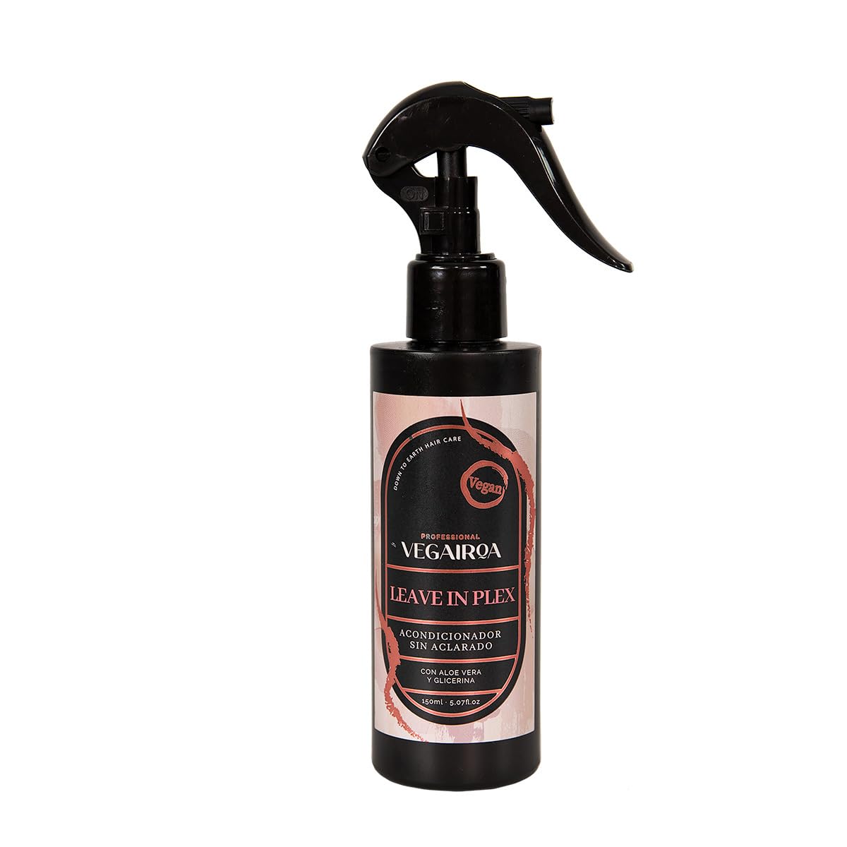 VEGAIROA - Leave In Plex - Spray Acondicionador sin Aclarado - Tratamiento Hidratante - Cabello Suave, Hidratado y Nutrido - Aloe Vera y Glicerina - Peluquería Profesional Vegana - 150ml