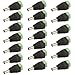 AIMHDUTY DC Power Jack Plug Adapter Barrel Connector 20 Pairs 12V Male and Female 2.1 x 5.5mm for CCTV Security Camera System, LED Strip