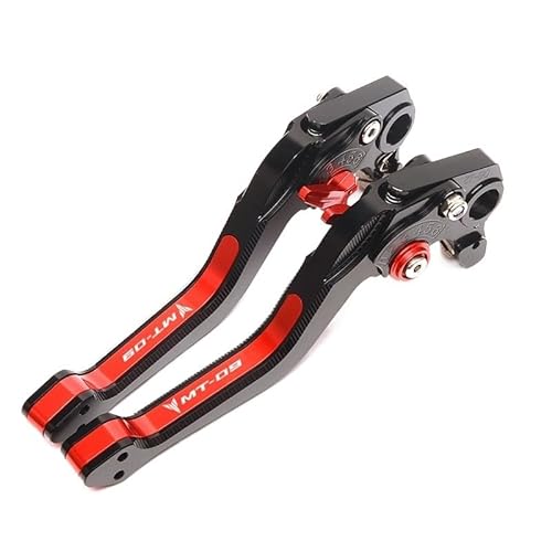 VACSAX Motorrad Einstellbare Bremskupplungshebel for Yamaha MT-09 MT 09 Mt09 FZ09 2019-2020 (Color : Black Red)