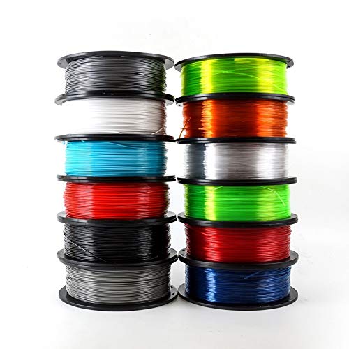 Filament Imprimante 3d,Filament pla Imprimante 3D Filament 1,75 en fibre de carbone Bois ABS Métal Eramics Nylon (Color : PETG Water Blue)