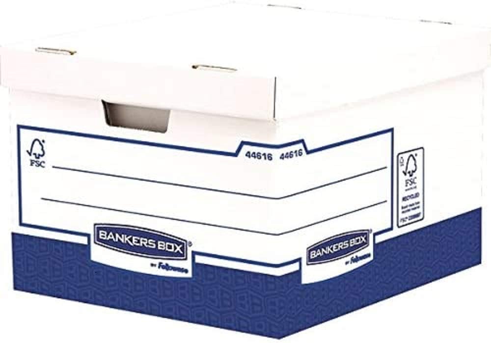 BANKERS BOX Large Heavy Duty Cardboard Packing Boxes for Moving/Storage