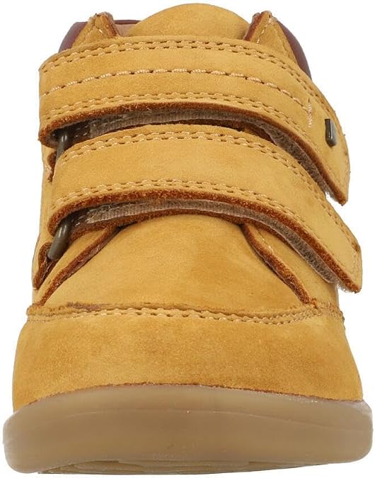 Bobux i-Walk Timber Boots Premium Nubuck Leather Oak Buff Adjustable Straps Padded Collar