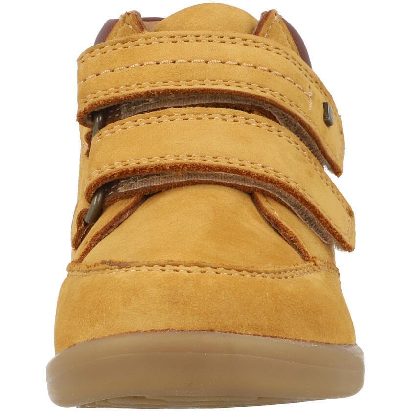 Bobux i-Walk Timber Boots Premium Nubuck Leather Oak Buff Adjustable Straps Padded Collar2