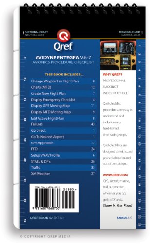 Avidyne Entegra (Ver. 6-7) Qref Checklist      Spiral-bound – December 15, 2008