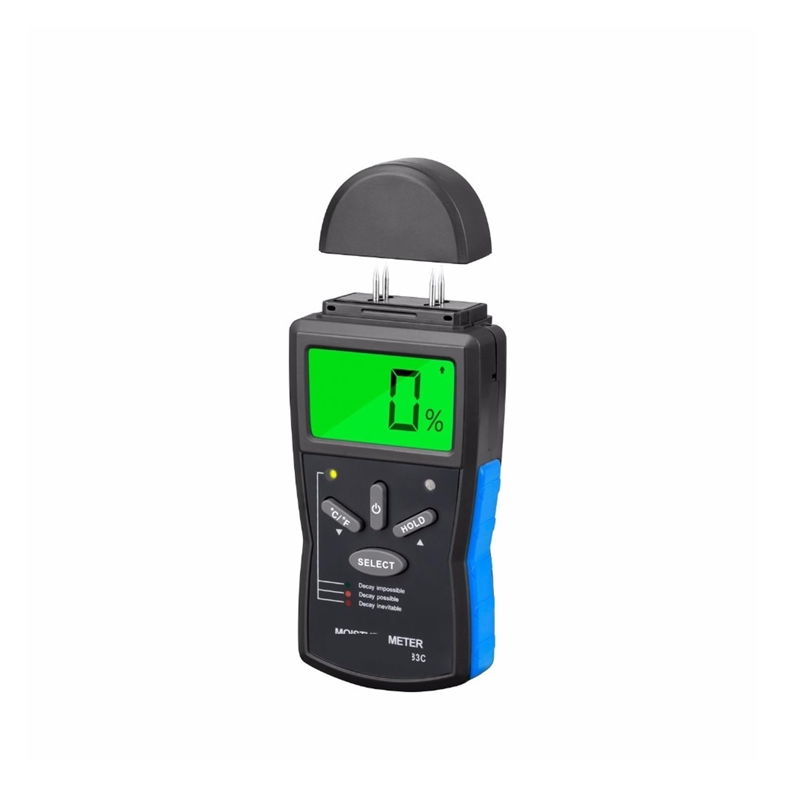 Mnmioio One Color Digital Moisture Tester, Wood Humidity Meter 883C Moisture Tester Analyzer Detector With Lcd Digital Timber