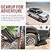 BUNKER INDUST Off Road Traction Boads, 2 Pcs Short Recovery Track Traction Mats for 4WD Mud, Sand, Snow Ramps-Black Tire Traction Tool (Without Strap)