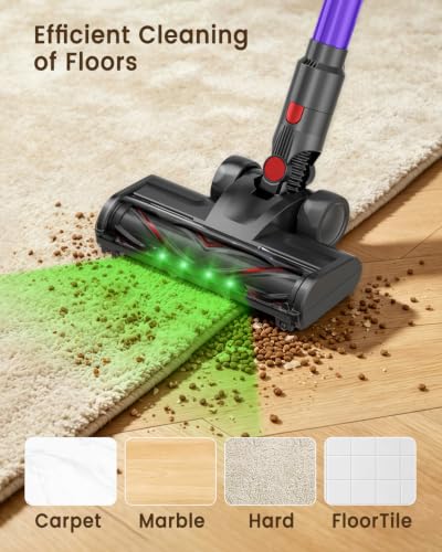 Image of Cordless Stick Vacuum Cleaners for Home, 650W 55KPA Up to 70Min Runtime