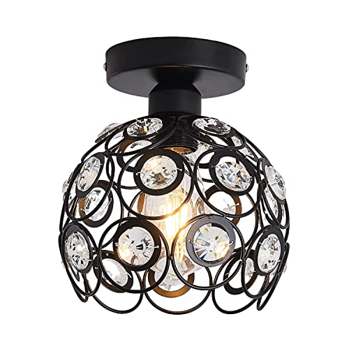 Lustre plafonnier LED cristal pour illuminer votre chambre et couloir avec élégance
