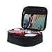 Produktbild Yeelan Reisekosmetiktasche Portable Make Up Case/Pouch Wasserdichter Kulturbeutel Veranstalter Multifunktionaler Reise-Aufbewahrungs-Makeup-Kit mit verstellbaren Trennwänden für Damen(Schwarz)