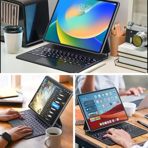 HAOWSTRANG® Capa De Teclado Flutuante Magic Trackpad Para iPad Air De 11 Pol (M2) 2024, iPad Air 5ª