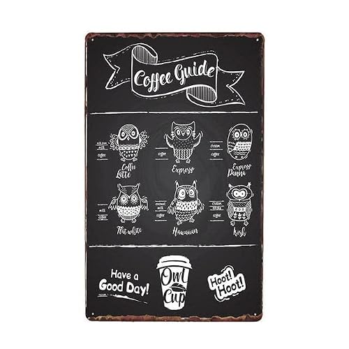 Coffee Metal Tin Sign Retro Vintage Plaque