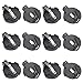 Bettomshin 12Pcs CR2032 Horizontal Coin Button Battery Holder Black Container Case