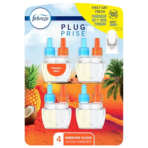 Recharge Febreze Plug In Hawaiian Aloha 0.87oz paquet de 4