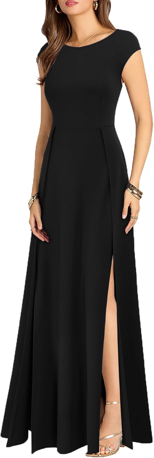 MUSHARE Women's Cocktail Dress Sexy Split Party Long Formal Dress - Image 2