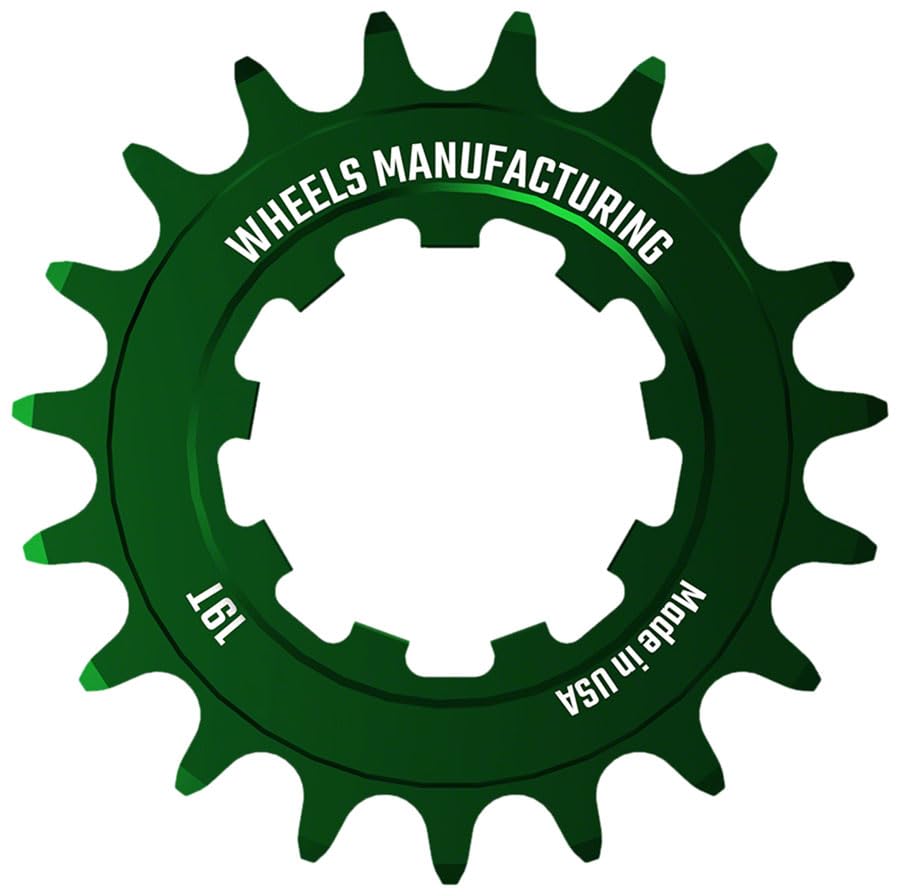 Wheels Manufacturing Solo-Speed Cog - 19t, Fits Solo-Spline and Solo-XD Kits, Green