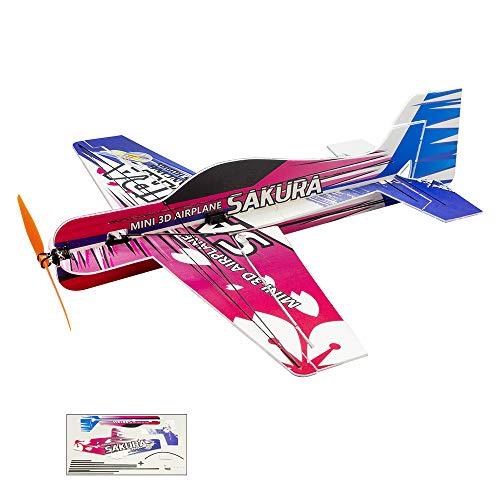 Viloga Upgrade Foam Plane KIT PP Sakura Aerobatic Flying Model Airplane, 420mm Wingspan Durable Airplane Kit to Build, DIY Electric RC Aeroplane for Adult Indoor Parkflyer