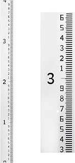 HOLDLY 4ft Heavy-Duty Fiberglass Water Level Gauge - Rust-Proof Depth Ruler with Anti-Glare Scale & Pre-Drilled Holes for Docks, Lakes