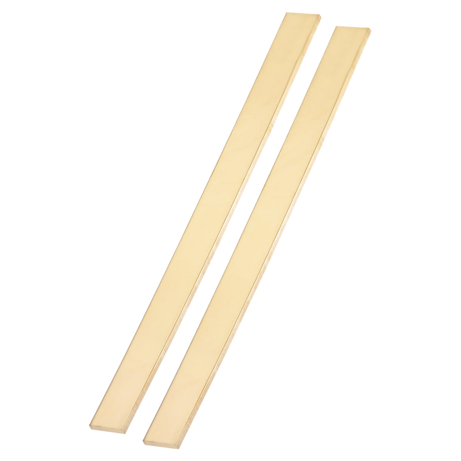 QUARKZMAN 2 Pezzi Barre Piatte In Ottone 0.2"x0.79"x12" Barre Quadrate In Ottone Massiccio Per Realizzazione Coltelli DIY Decorazione Architettonica Industria Conducibilità Termica