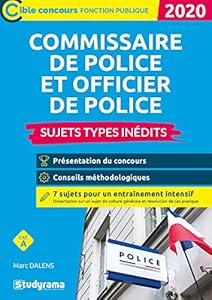 Livres Couvertures de Commissaire de police et officier de police : Sujets types inédits, Catégorie A