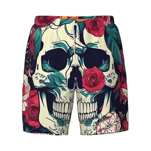 Vêtements de plage décontractés style crâne floral - 5