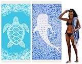 Widdonen Turkish Beach Towel,Extra Large 79x36,2 Pack,Quick Dry,Compact