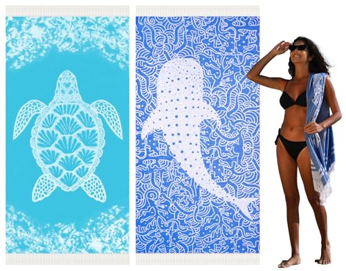 Thin Turkish Beach Towel Quick Dry Absorbent Cotton Lightweight Bath Pool Towels Extra Large Oversized Sand Free Beach Stuff Cloud Adults Gift