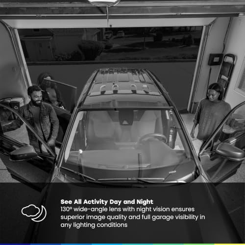 Image of myQ Garage Plug-in Camera Gen 2 - 2K Smart Wi-Fi Garage Camera with Night Vision, Wide-Angle Lens, 2-Way Audio, Magnetic Base & Motion Alerts, App Control - Compatible with Your Garage Door Opener