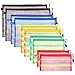10 Pieces 5 Colors Mesh Zipper Pouch Multipurpose Travel Mesh Bag for Cosmetics Offices Supplies Travel Accessories