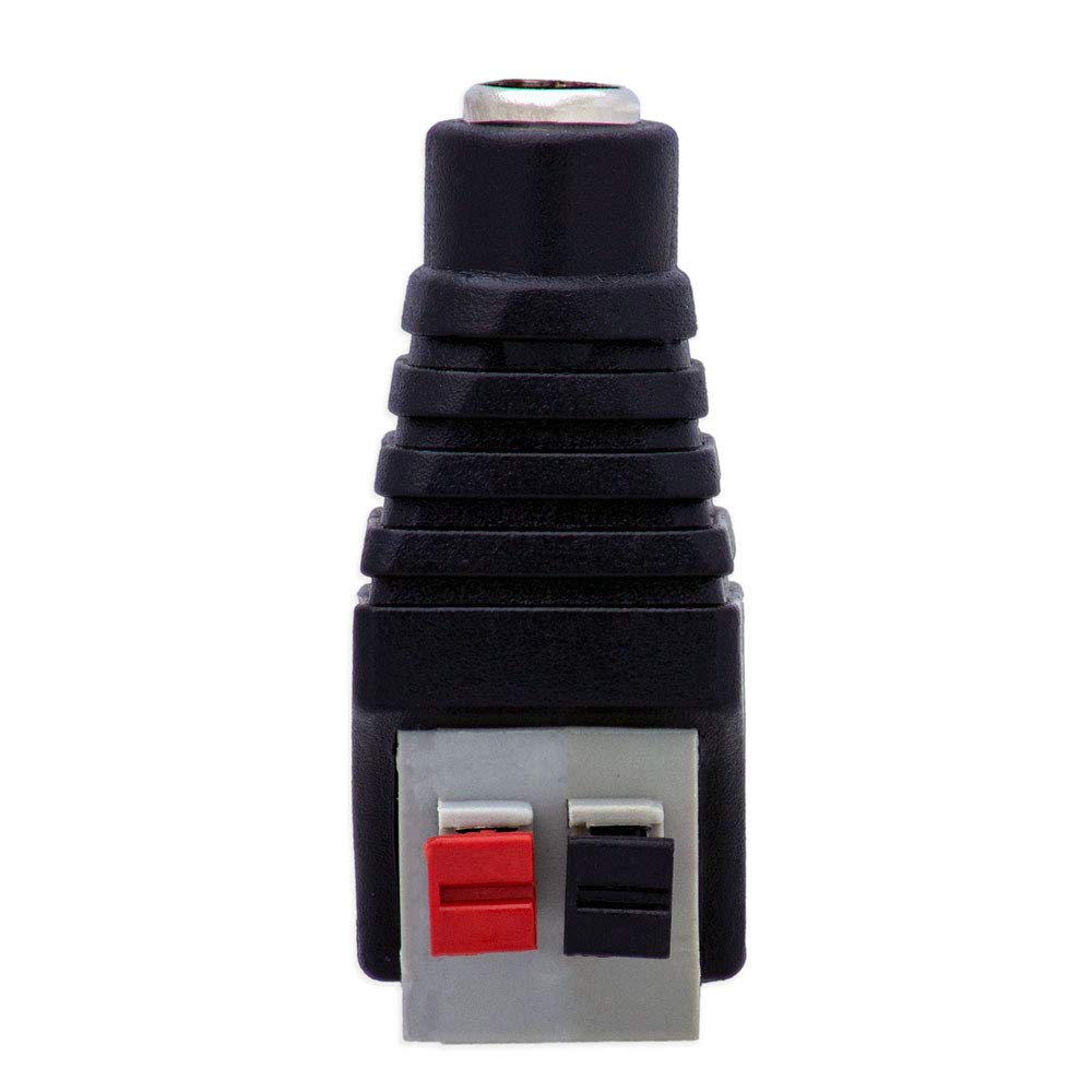 8x DC Buchsen Adapter – 2,5 X 5,5 Mm Auf 2-Pin Schraubklemmen, Für LED, CCTV, Modellbau