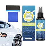 セラミック スプレー コーティング 自動車用 - 多機能 120ml 自動車用 ポリッシュ - スプレー コーティング 剤,ディテーリング ポリッシング クリーニング 外装 フロントガラス ヘッドライト トリム 船舶 オートバイ アールブイ トラック 家具 ガレージ用