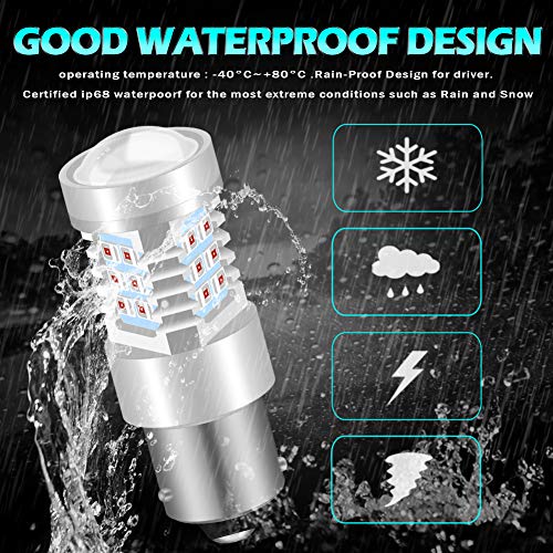 Katur Bau15S Py21W Led Bulbs High Power 2835 21 Chipsets Super Bright With Projector Replacement For Tail Lights Brake Lights Turn Signal Lights,Brilliant Red (Pack Of 2) #TOP7