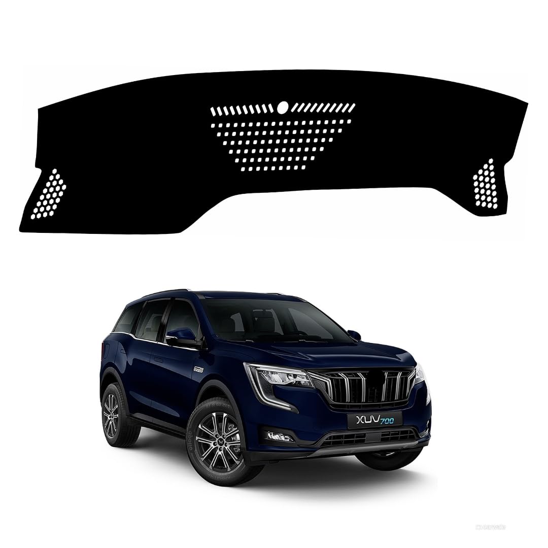 Car Dashboard Cover Compatible with Mahindra XUV700 2021-2025 Dustproof, UV Resistant | All-Weather Protection | Custom Fit Car Accessories (Balck)-picture-31