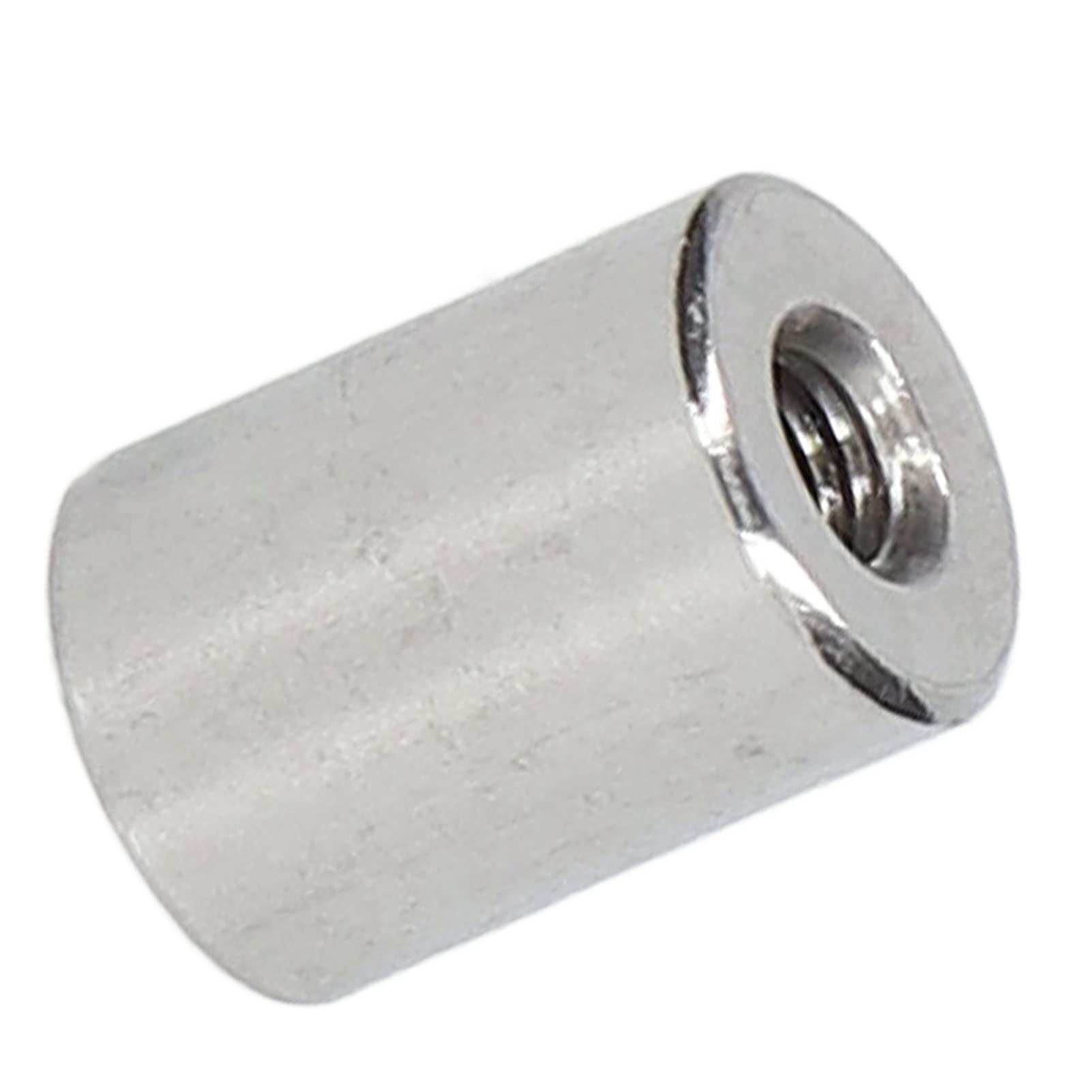 20Pcs Coupling Nut M5x0.8 12 L16mm 304 Stainless Steel Threaded Sleeve Rod Bar Stud Tube Nuts Round Round Coupling Nut Rod Bar Stud Female Thread - Image 2